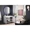 James Martin Vanities Alicante 39.5in Single Vanity, Glossy White, Brushed Nickel w/ White Glossy Composite Stone Top E110V39.5GWBNKWG - alternate 3